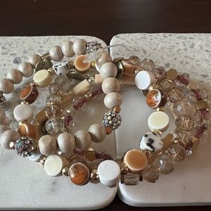 5 stackable ERIMISH bracelets